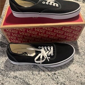 Vans Black Canvas Shoes